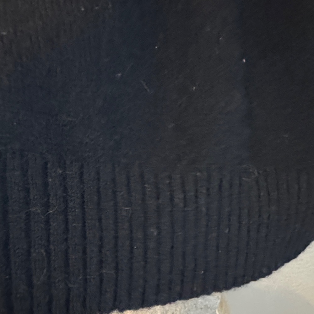 Ralph Lauren Black Turtleneck Sweater with Leather Buckles - Picture 4 of 9